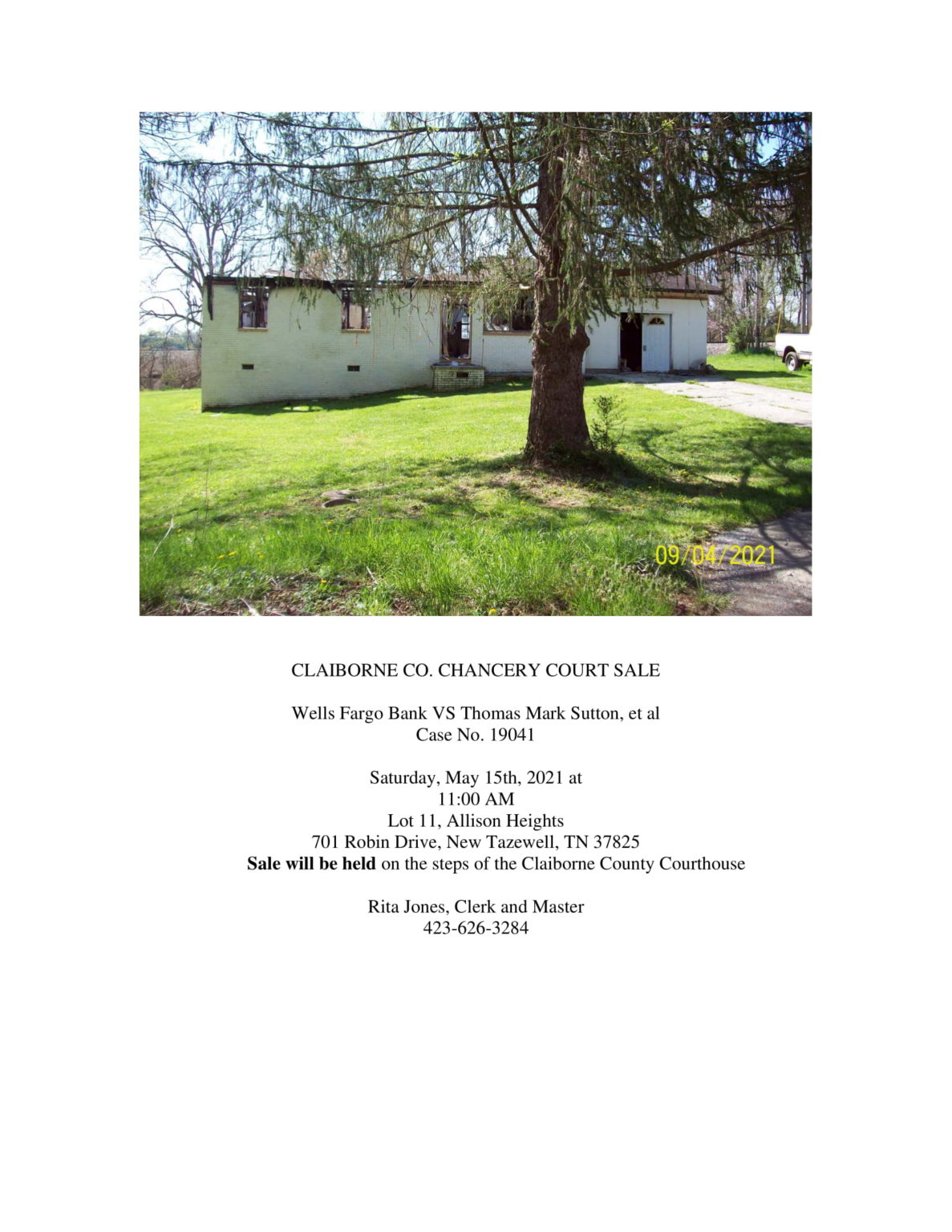 Chancery Court Sale Claiborne County Chancery Court Sale Claiborne County
